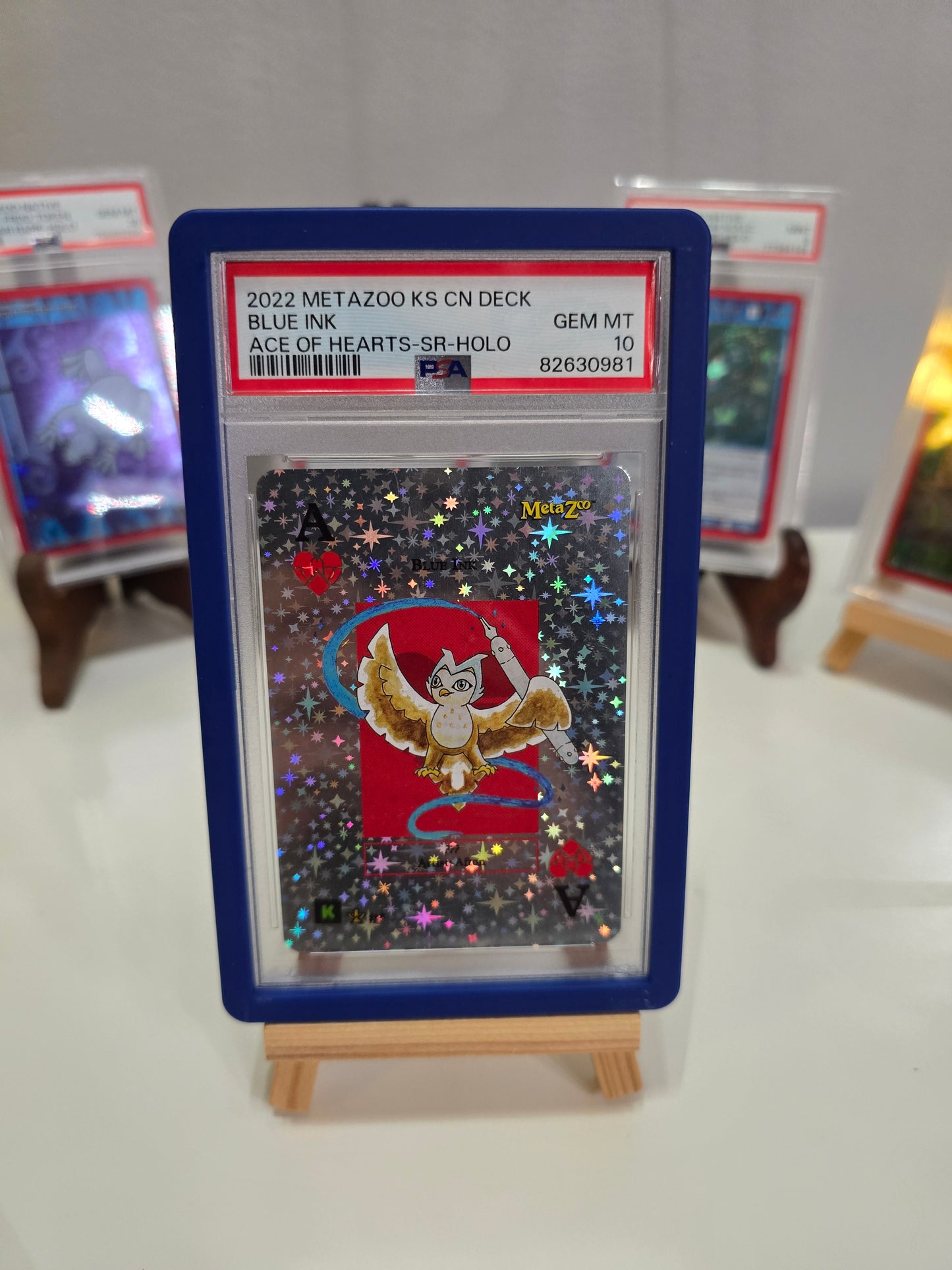 Metazoo Kickstarter CN Deck- BLUE INK- Ace of hearts! RARE